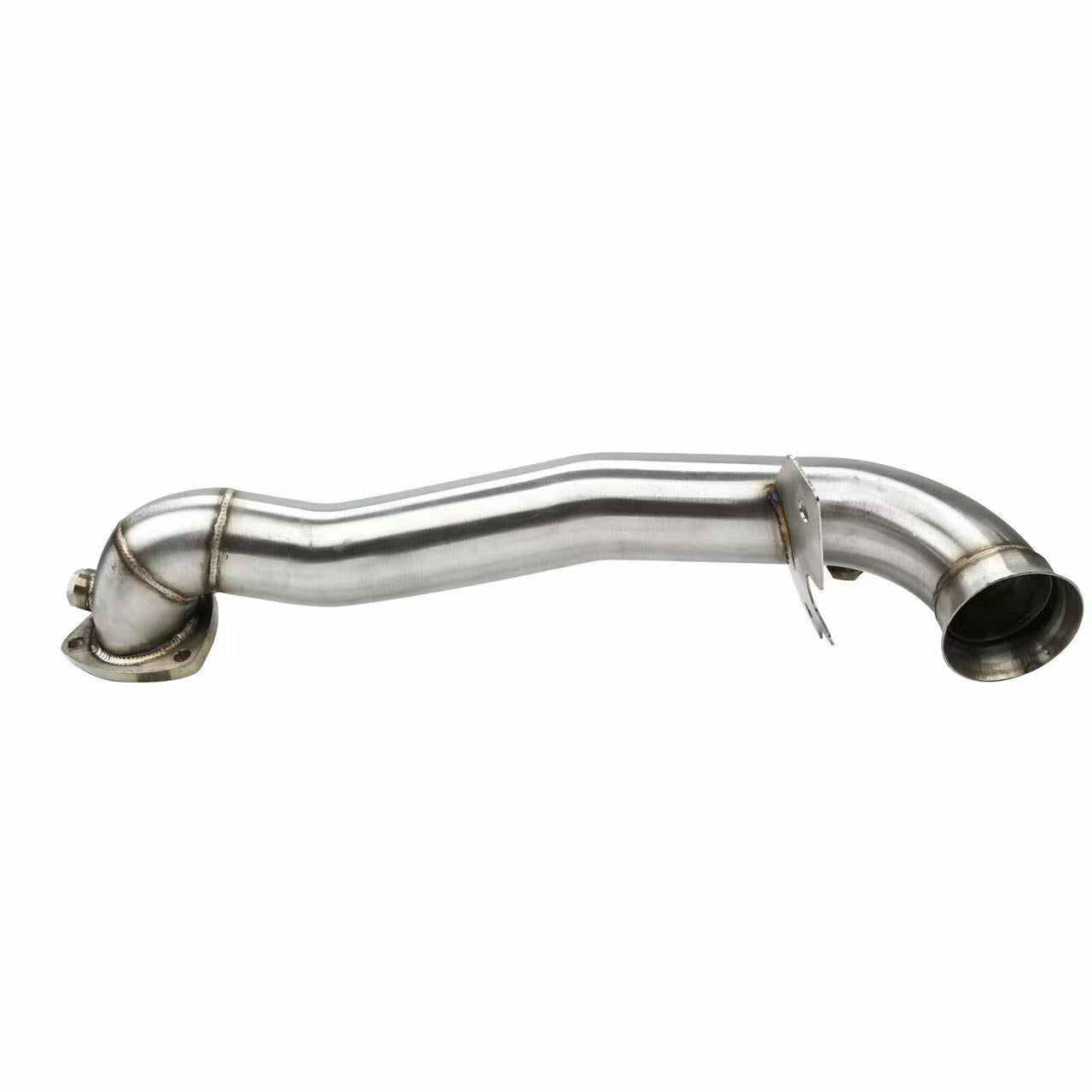 Tubo de escape para Mini Cooper R55-R61 1.6 Turbo de 2,5 pulgadas del año 2007 al 2016 con 2 tapones para sensor de O2