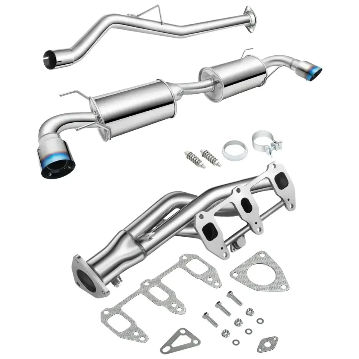 2004-2008 Mazda RX-8 1.3L Catback Exhaust System w/ Dual Burnt Tip