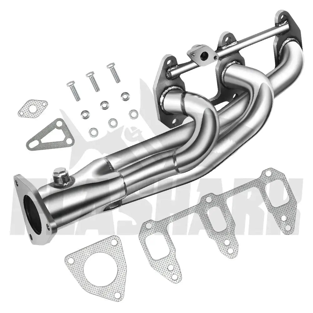 Exhaust Header/Catback Exhaust System w/ Dual Burnt Tip for 2004-2008 Mazda RX-8 1.3L Flashark