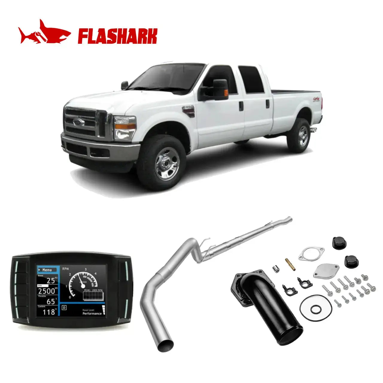 2008-2010 Ford 6.4L Powerstroke All-in-One Kit DPF/DEF/EGR Delete Flashark