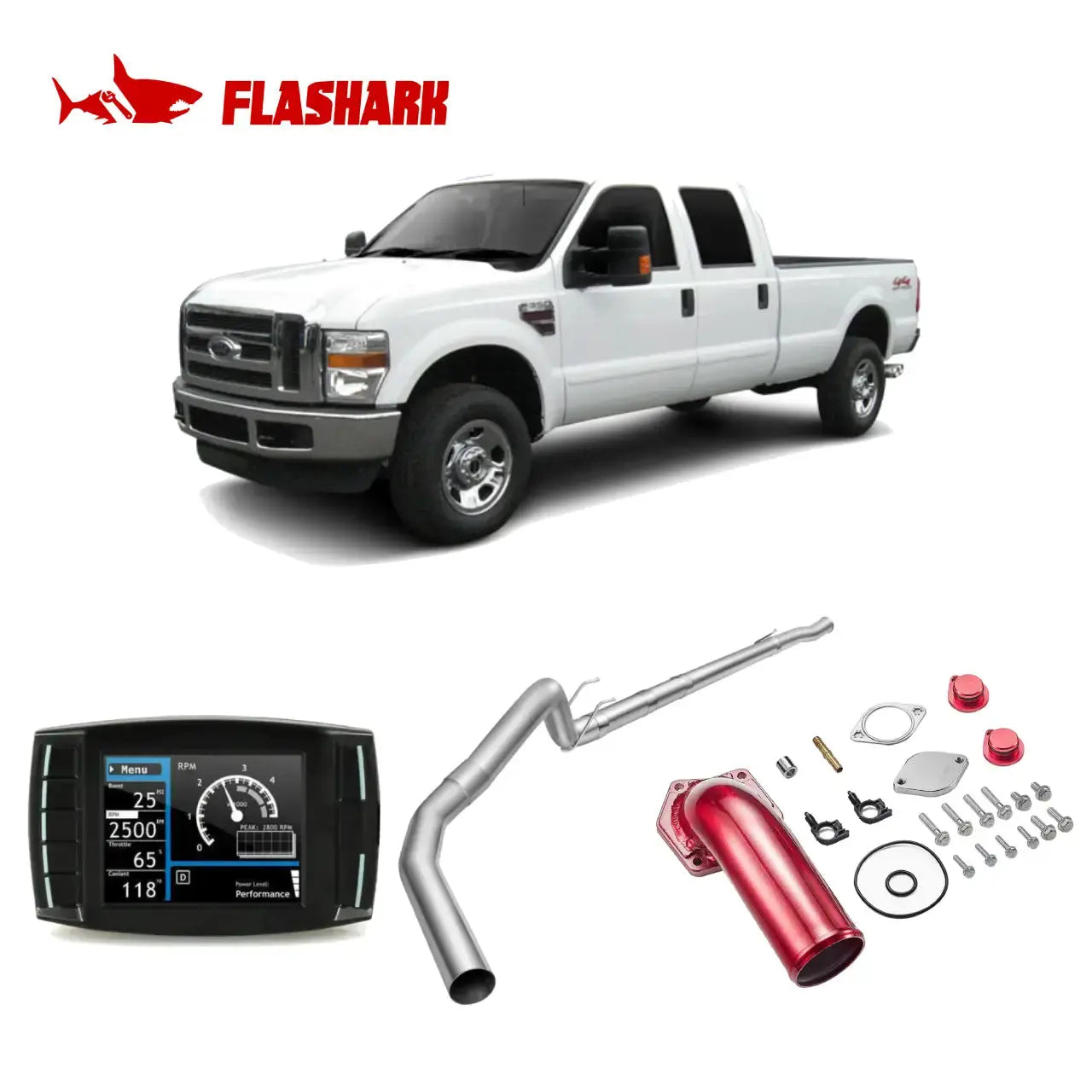 2008-2010 Ford 6.4L Powerstroke All-in-One Kit DPF/DEF/EGR Delete Flashark