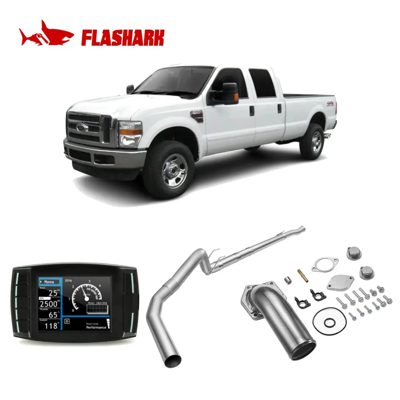 2008-2010 Ford 6.4L Powerstroke All-in-One Kit DPF/DEF/EGR Delete Flashark