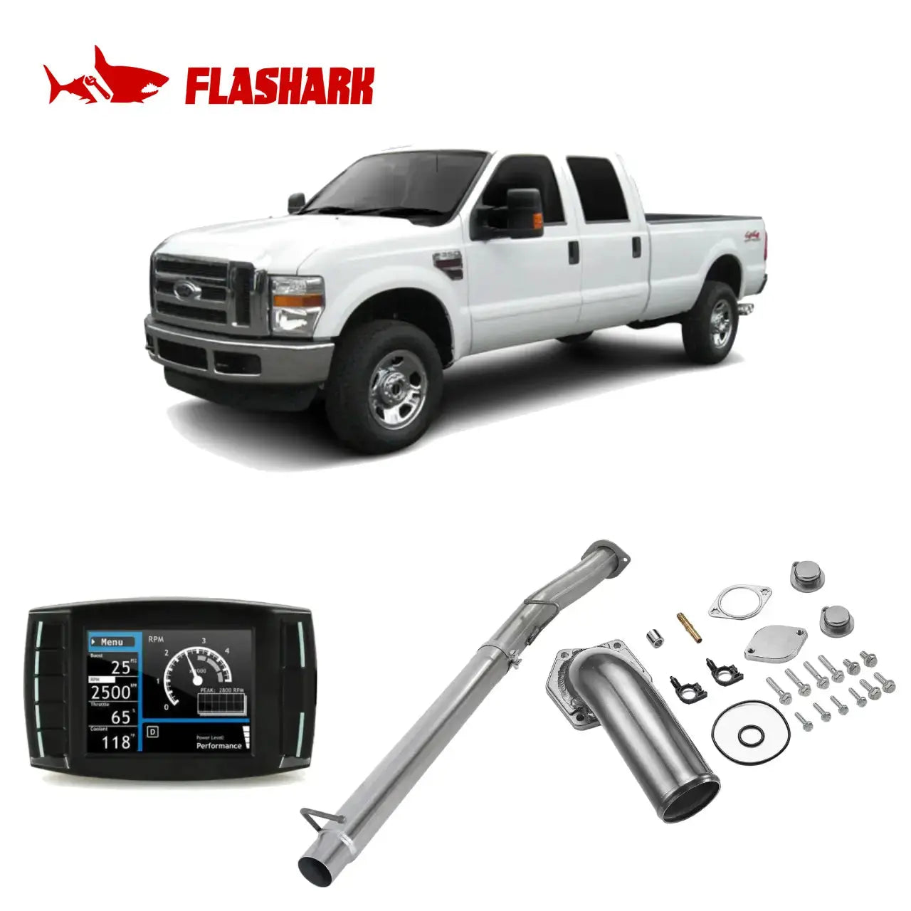 2008-2010 Ford 6.4L Powerstroke All-in-One Kit DPF/DEF/EGR Delete Flashark