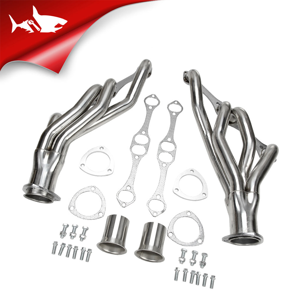 Cabezal de escape para Chevrolet 1970-1981 Camaro / 1968-1981 Chevelle Nova Malibu SBC 283 327 350 400 Cabezal de escape