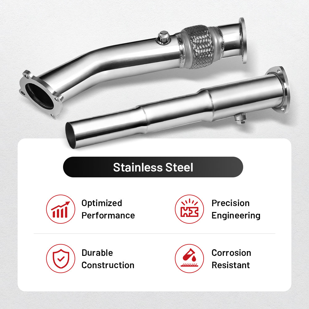 3 Inch Exhaust Turbo Downpipe for 1999-2004 Volkswagen VW MK4 Golf/Jetta/Beetle 1.8L