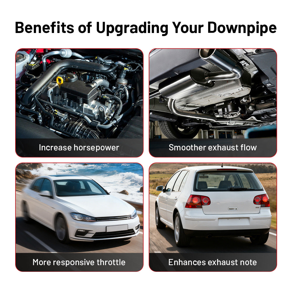 3 Inch Exhaust Turbo Downpipe for 1999-2004 Volkswagen VW MK4 Golf/Jetta/Beetle 1.8L