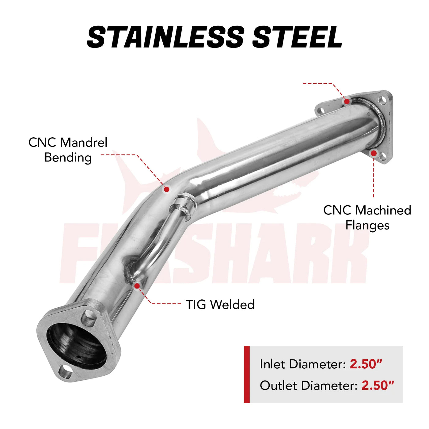Downpipe Exhaust/Test Pipes for 2008-2018 Nissan 370z Infiniti G37 Z34