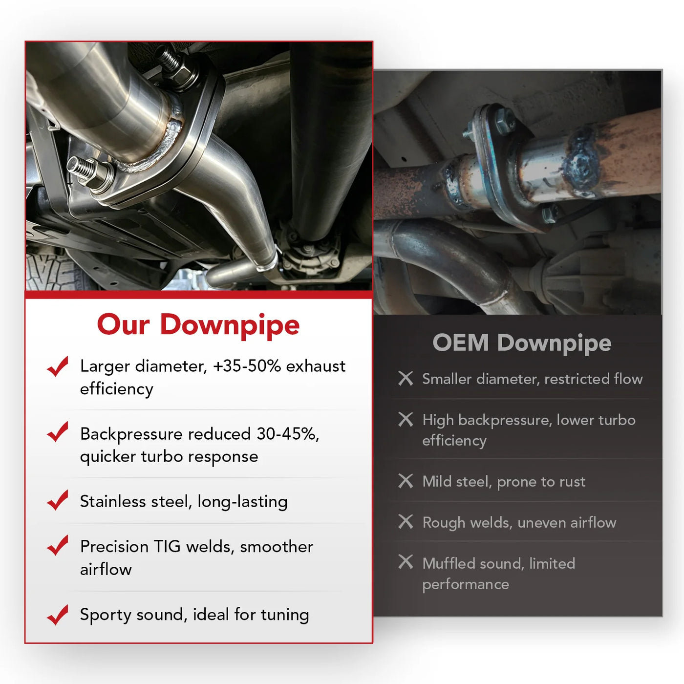 Downpipe Exhaust/Test Pipes for 2008-2018 Nissan 370z Infiniti G37 Z34