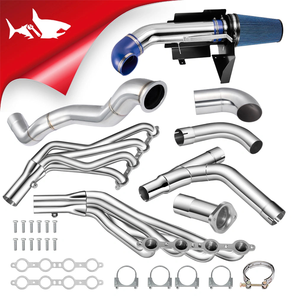 Long Tube Headers & Y-Pipe for 1999-2006 Chevrolet Silverado 1500 / Avalanche 1500丨GMC Sierra 1500丨4.8L / 5.3L / 6.0L V8丨2WD Only