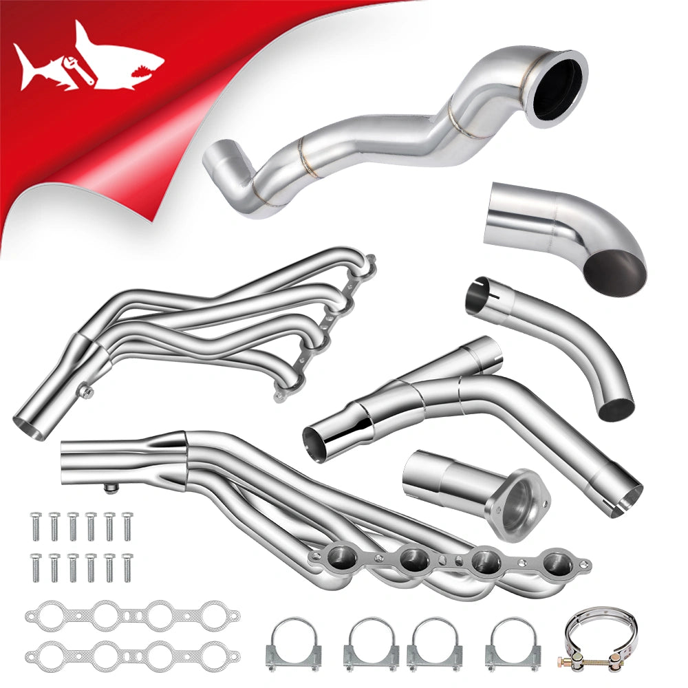 Long Tube Headers & Y-Pipe for 1999-2006 Chevrolet Silverado 1500 / Avalanche 1500丨GMC Sierra 1500丨4.8L / 5.3L / 6.0L V8丨2WD Only
