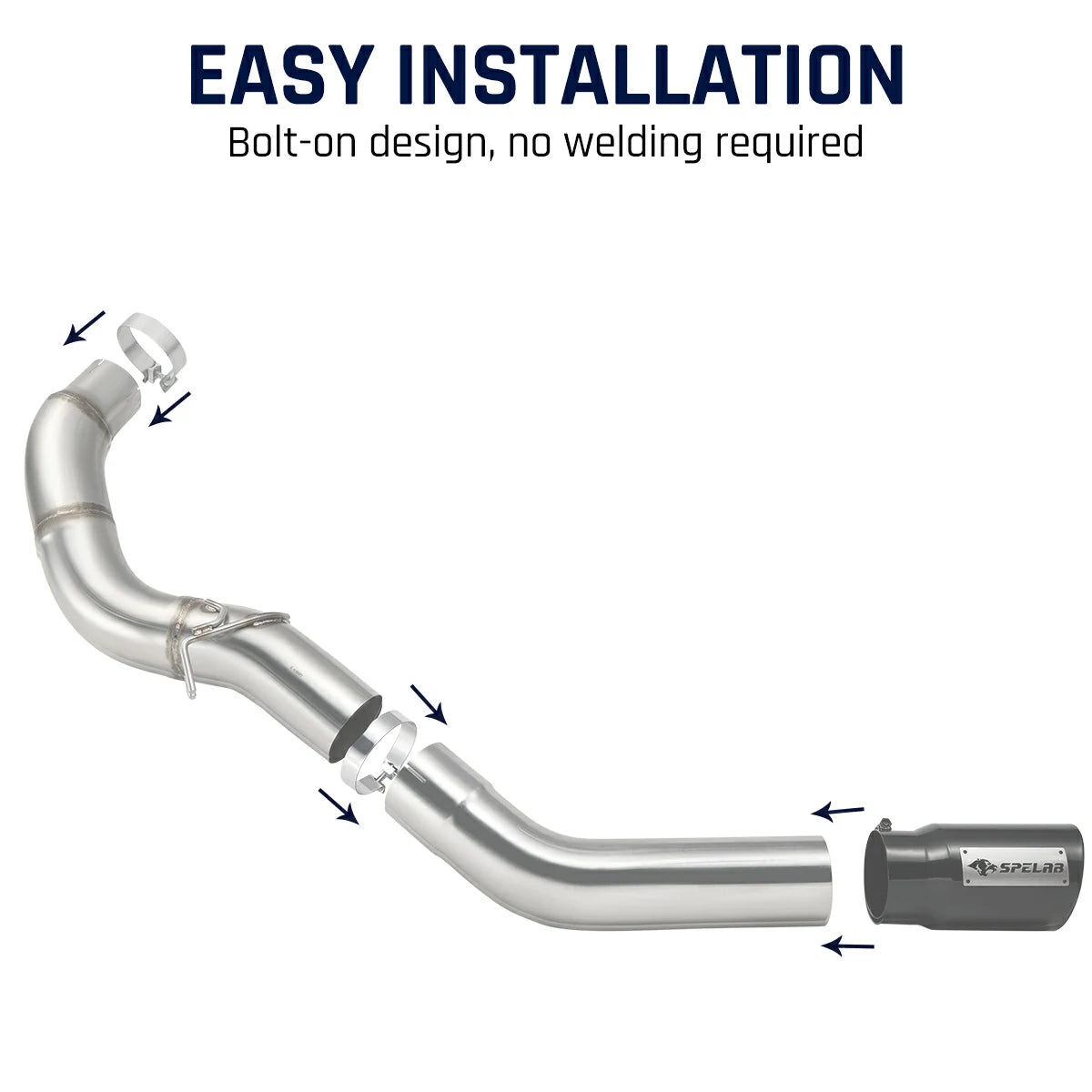 Escape trasero DPF de 5'' para Ram 2500/3500 de 6,7 L (2013-2024)