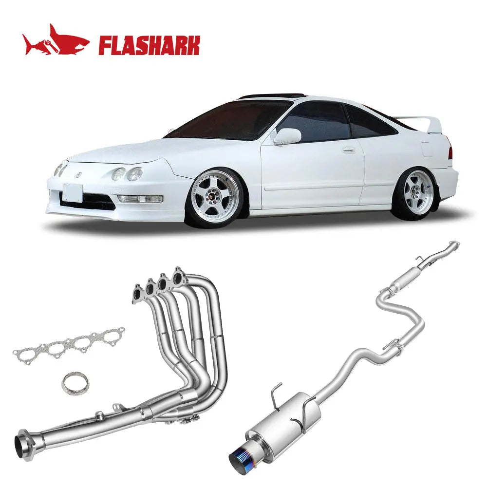 Exhaust Header/Catback Exhaust for 1994-2001 Honda Acura Integra GSR LS GS Flashark