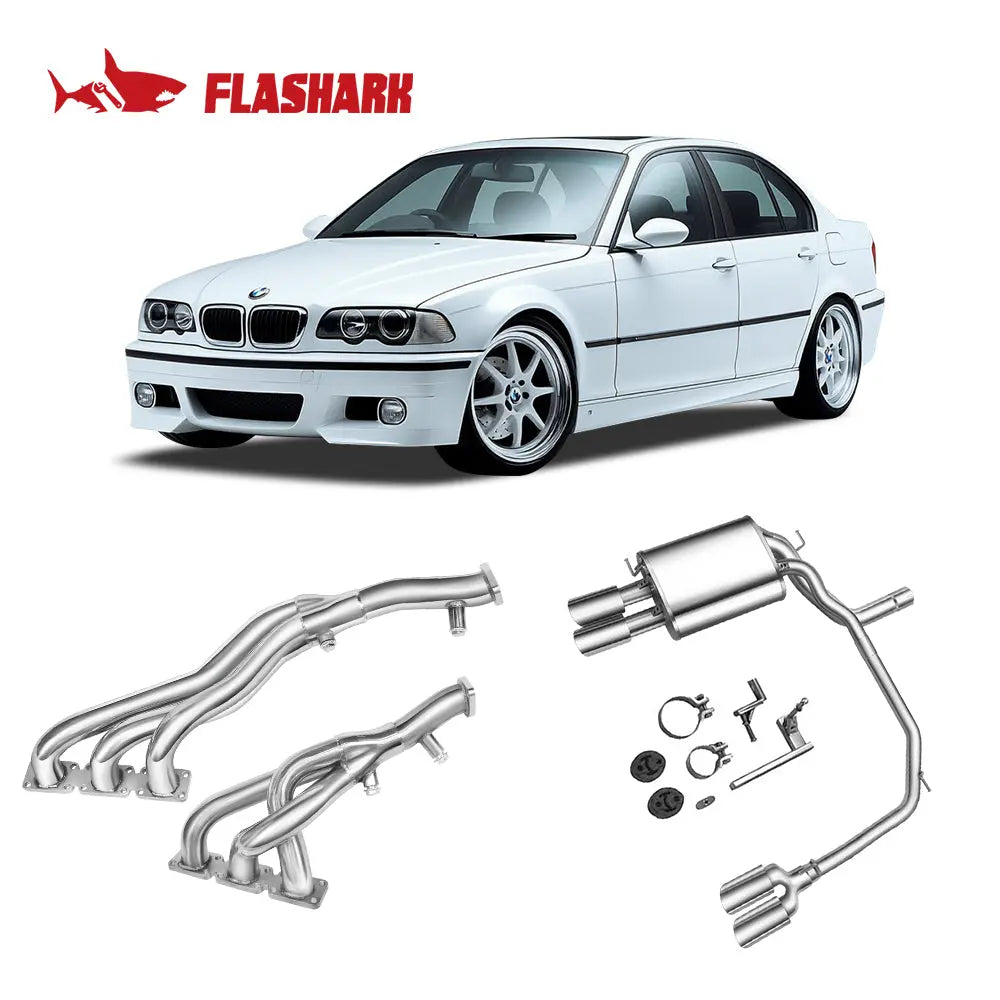 Exhaust Header/Catback Exhaust for 2000–2006 E46 320i 2000–2004 E39 525i 2002–2005 E85 Z4 2.5i/3.0i Flashark