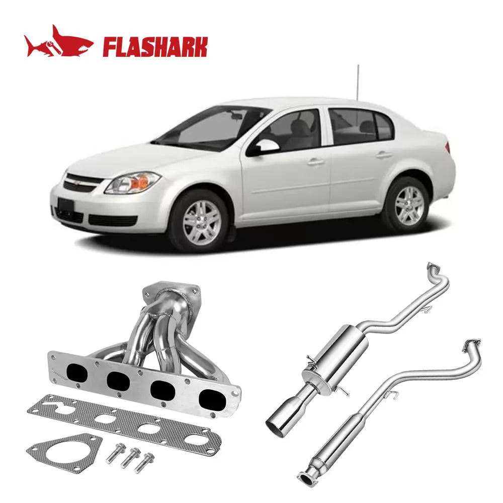 Exhaust Header/Catback Exhaust for 2005-2010 Chevrolet Cobalt 2.2L I4 Flashark