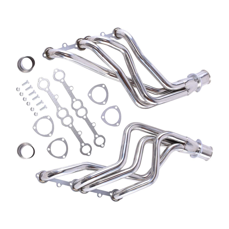 Exhaust Header for 1973-1985 Small Block Chevy GMC Truck Blazer Suburban 1-5/8 2wd/4wd  250/292/307/350/454 4.1L 4.8L 5.0L 5.7L 7.4L Flashark