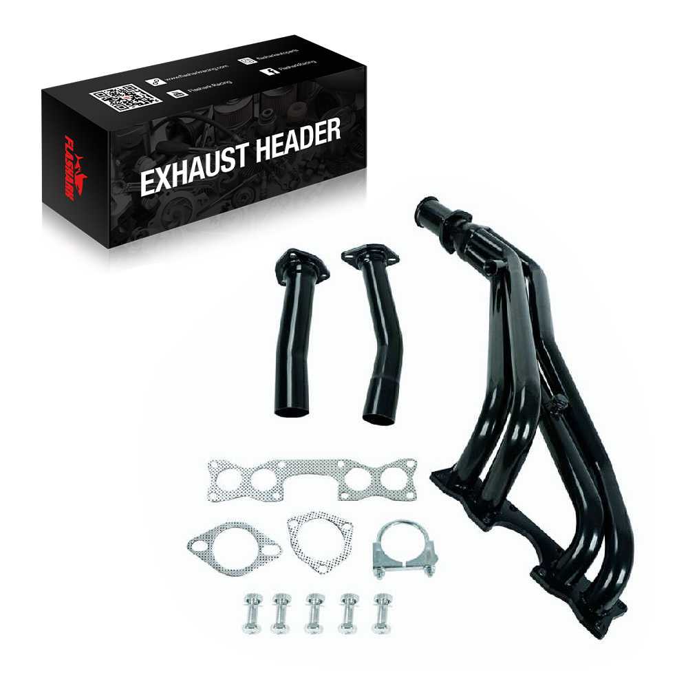 Exhaust Header for 1990-1995 Nissan Hardbody D21/Pickup 2.4L 4WD Flashark