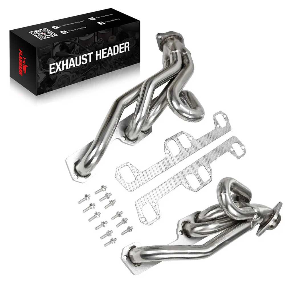 Exhaust Header for 1992-2004 Dodge Dakota Ram 1500 2500 3500 Pickup 5.2L 5.9L Flashark