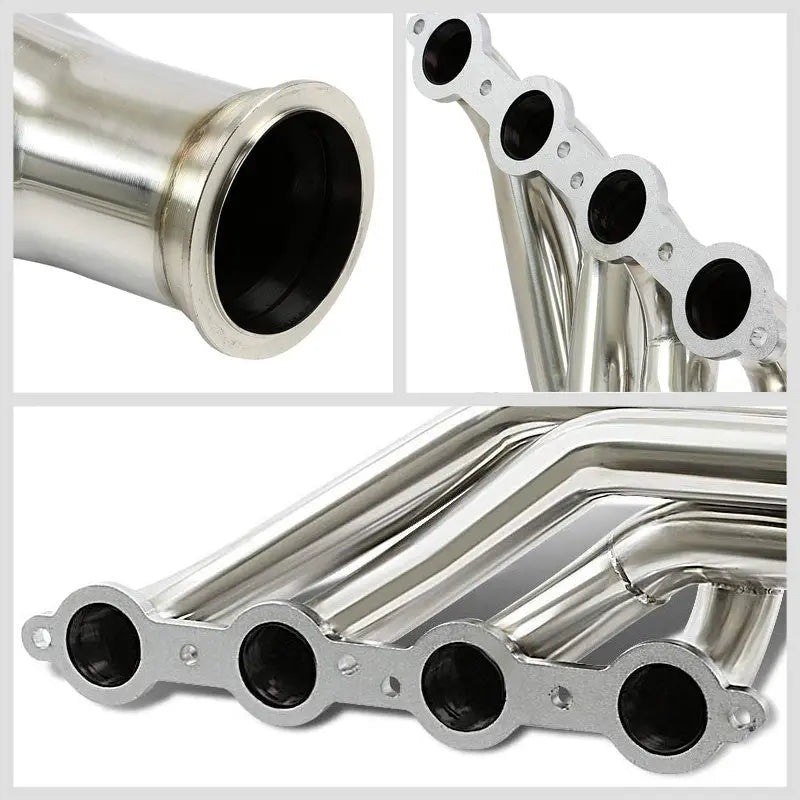Ultimate-components Turbo Exhaust Manifold Header For Chevy LS1/LS2/LS3/LS6/LSX V8 Engines (1997-2013) - T-304 Stainless Steel, Polished
