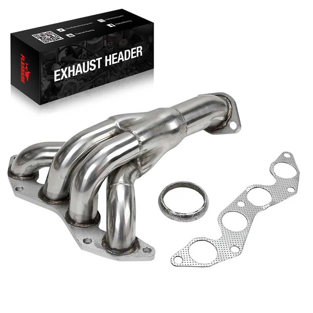 Exhaust Header for 2001-2005 Honda Civic DX/LX 4CYL Flashark