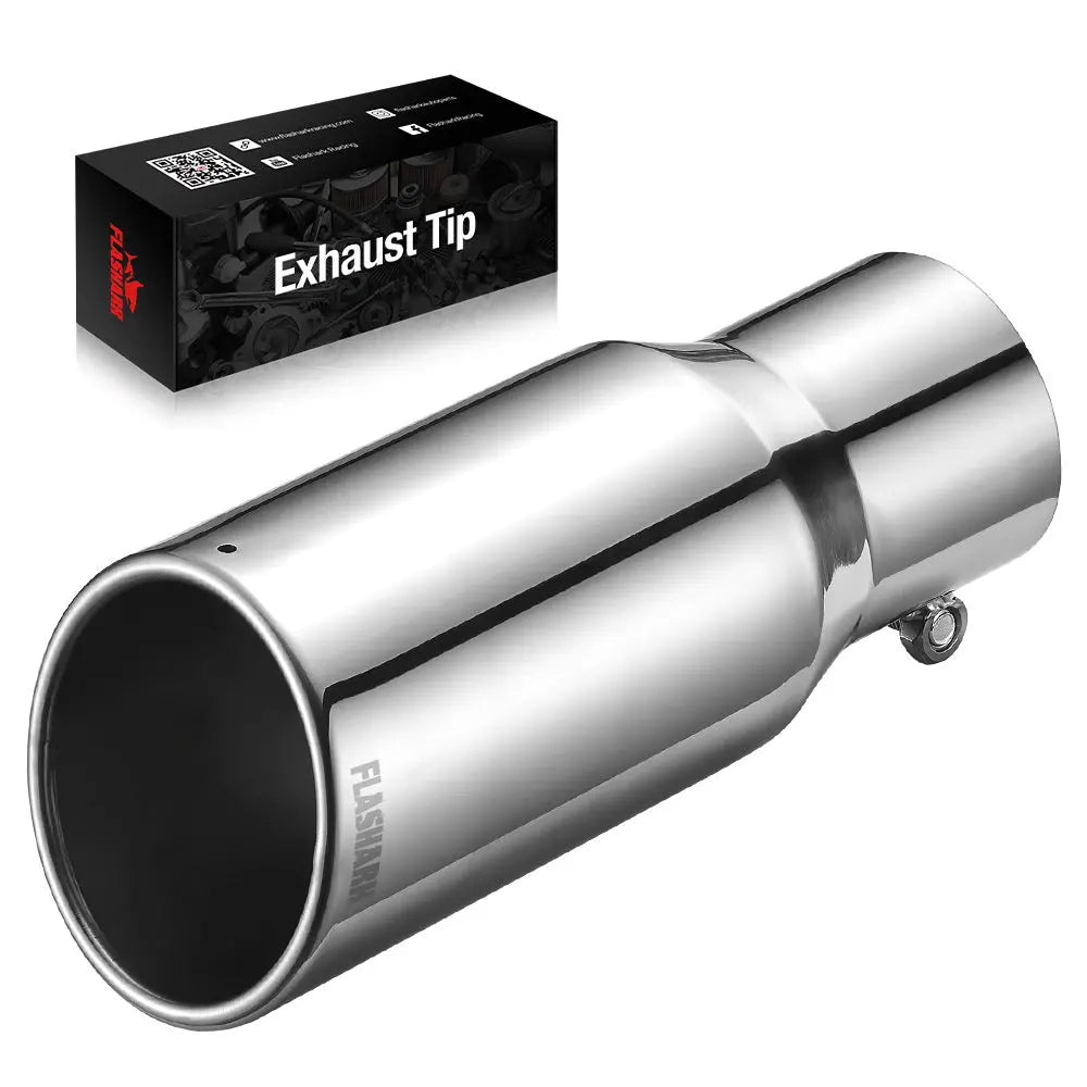 Exhaust Tip 3" In, 4" Out, 10" Length T304 SPELAB