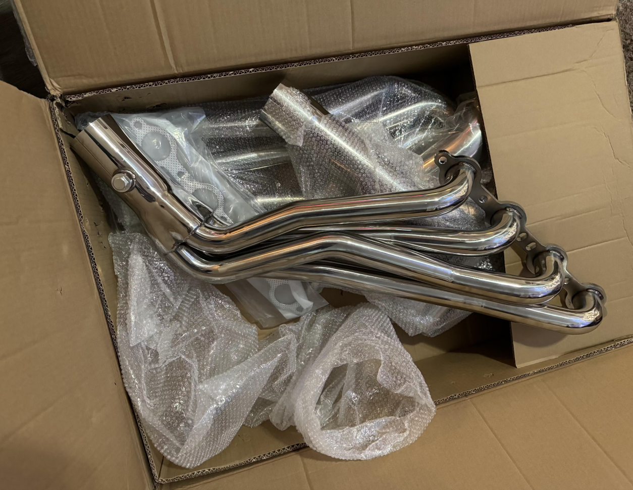 Exhaust Header/4" Cold Air Intake Kit All-In-One Kit for 1999-2006 Chevy/GMC GMT800 Silverado/Sierra/Avalanche 1500 Y-Pipe 2WD 4.8L 5.3L 6.0L
