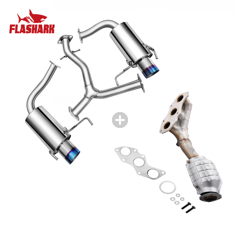 Catback Exhaust System For 2006-2013 Lexus IS250 IS350 V6 Sedan w/ Burnt Tip