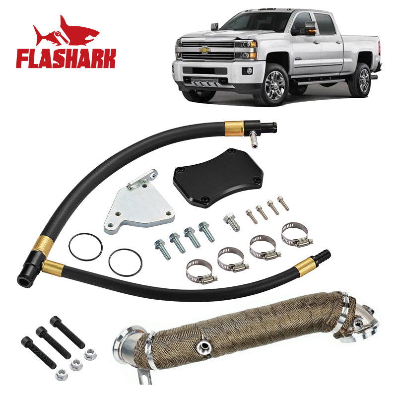 2011-2016 Chevy/GMC 6.6L LML Duramax Diesel 3 inch Downpipe Exhaust Intercooler Pipe Kit