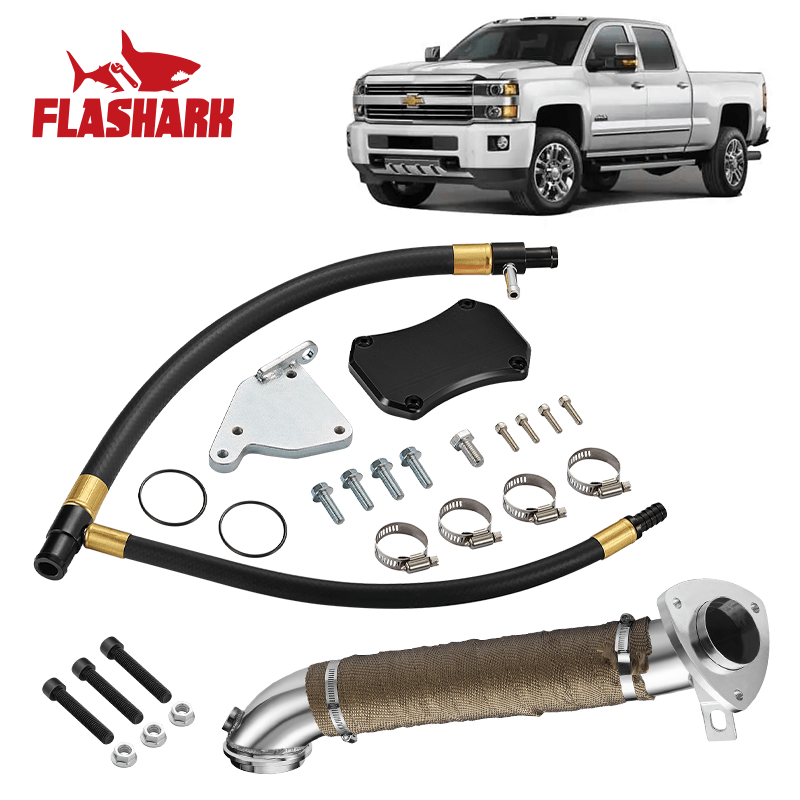 Tubo de escape de bajada para Chevy/GMC 6.6L LML Duramax Diesel 3 pulgadas (2011-2016)