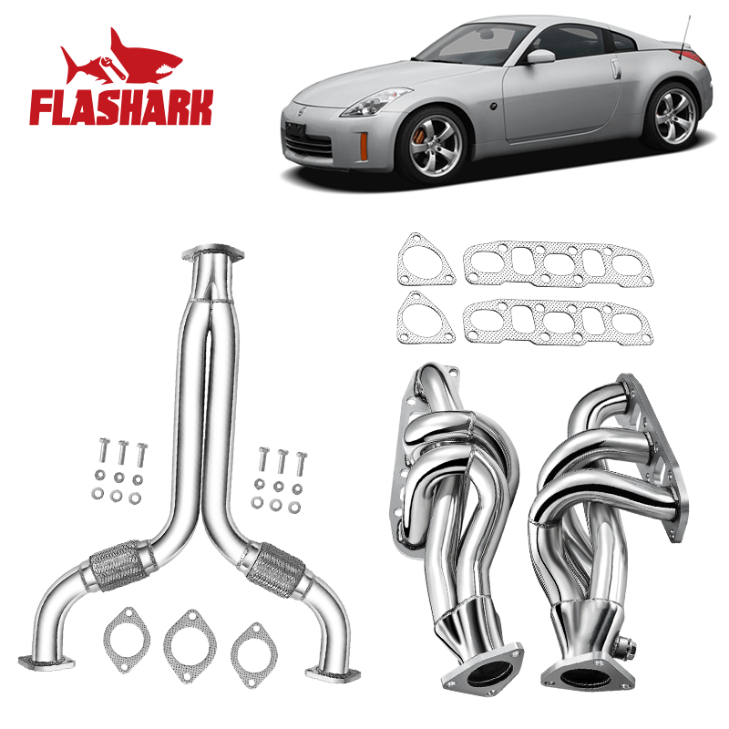 Tubos de escape y de prueba tipo Y para Nissan 350Z 3.5L 2003-2009, Infiniti G35 2005, 2007