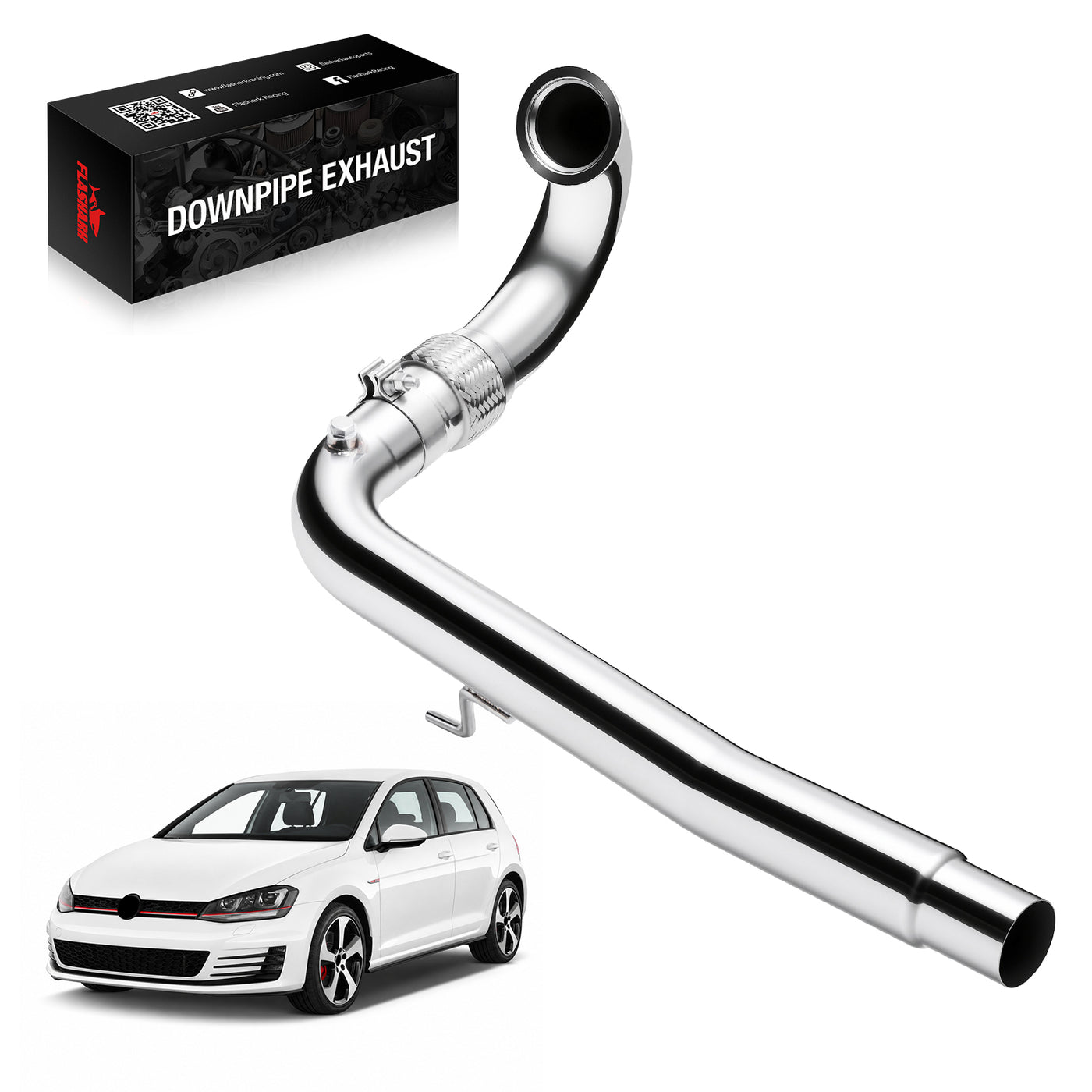 Downpipe Exhaust for 2012-2015 VW Golf GTI MK7 2.0T 3 Inches Pipe Bolt on