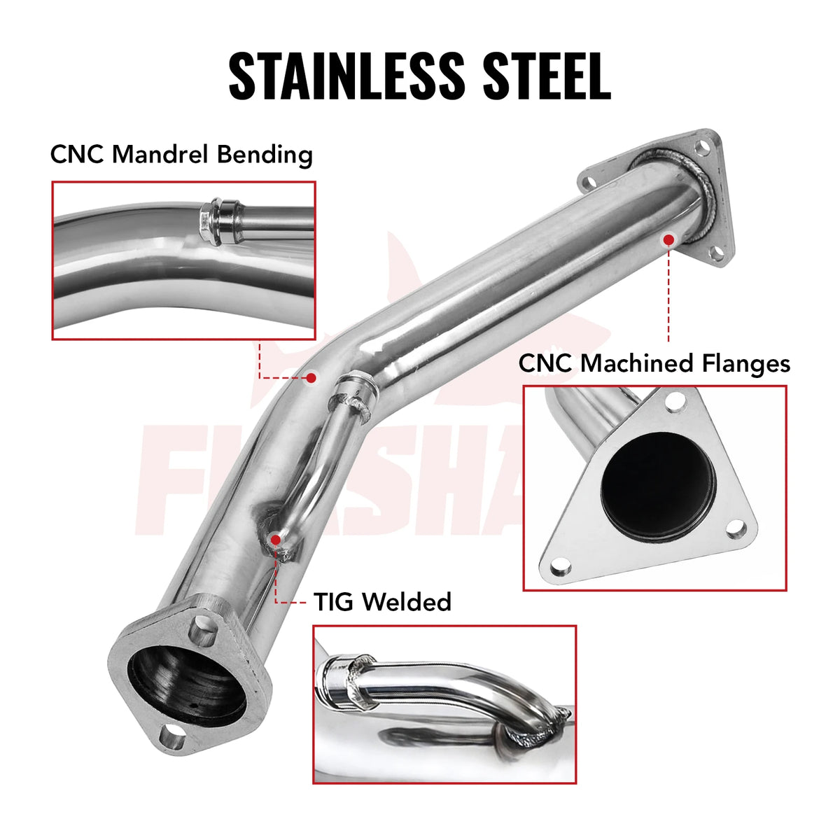 Downpipe Exhaust/Test Pipes for 2009-2018 Nissan 370z