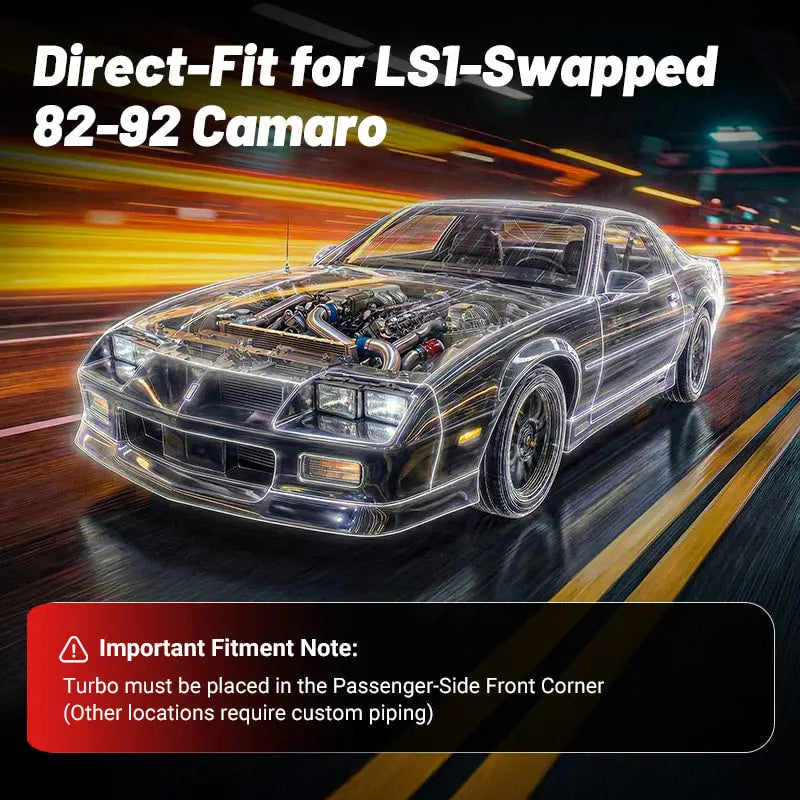 Flashak Intercooler Piping Pipe Tube BOV Kit for 82-92 Chevrolet Camaro LS1 Engine Swap Flashark