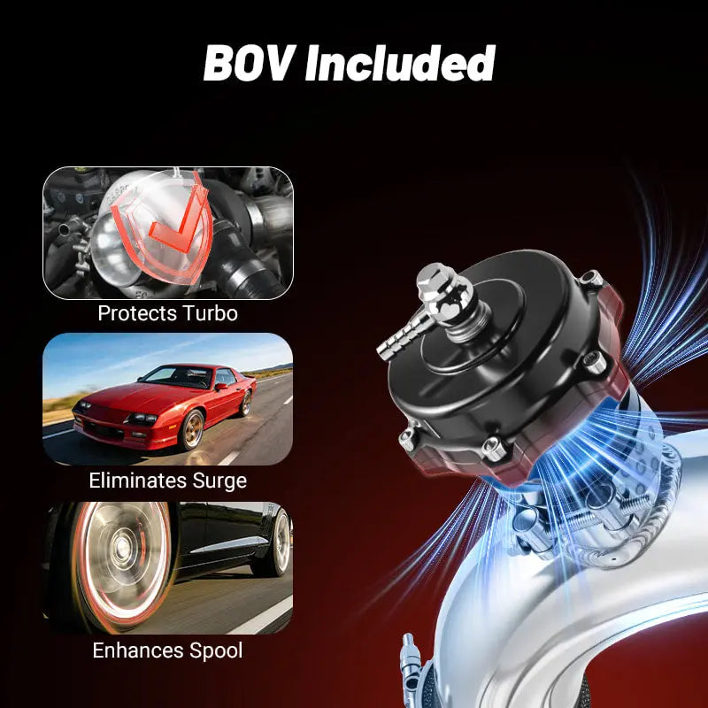 Flashak Intercooler Piping Pipe Tube BOV Kit for 82-92 Chevrolet Camaro LS1 Engine Swap Flashark