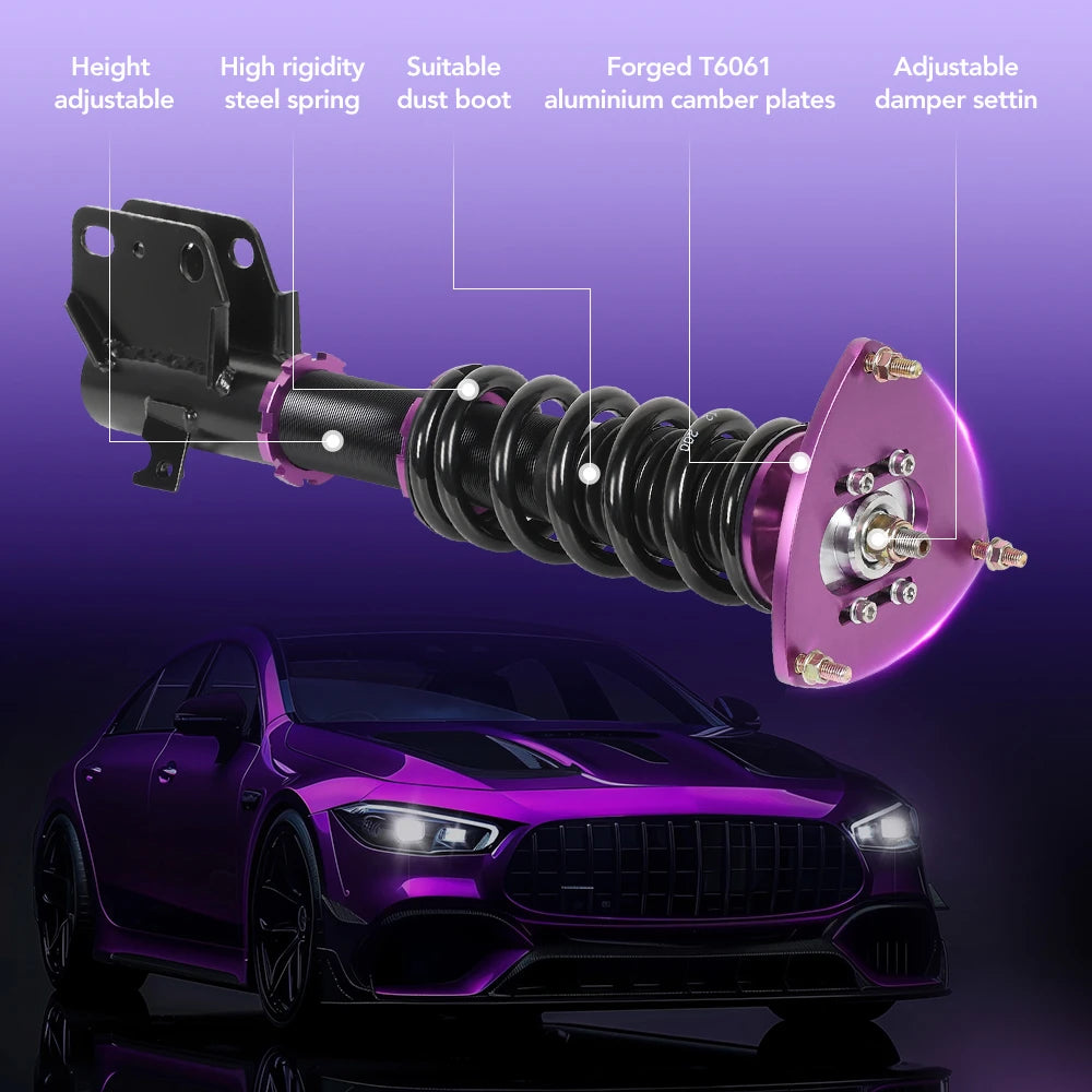 Flashark Adjustable Height Coilovers Kit for 2008-2013 Subaru WRX (Base/Limited/Premium) Flashark