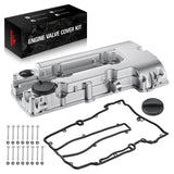 Flashark Aluminum Valve Cover Kit with Gasket, Bolts & Oil Filler Cap for Chevy Cruze 1.4L
