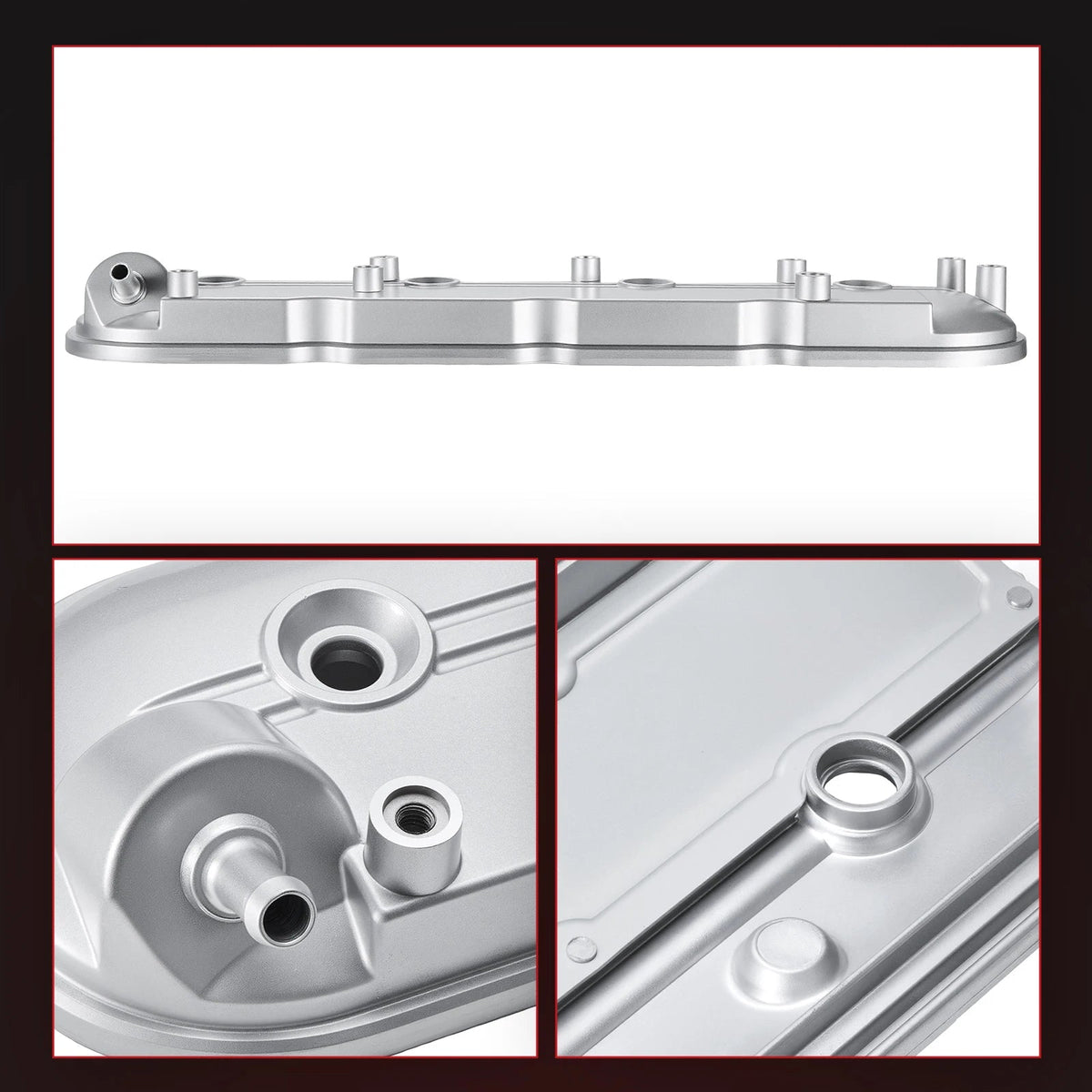 Flashark Aluminum Valve Cover Set with Gaskets & Bolts for GM LS V8 4.8L–6.2L Flashark