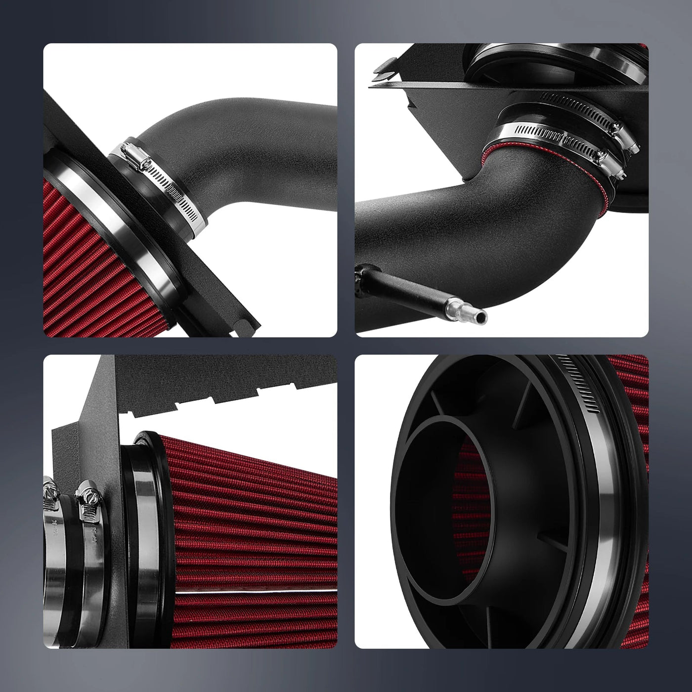 Flashark Cold Air Intake Kit for 2015-2020 Ford F-150 5.0L V8 Coyote Flashark