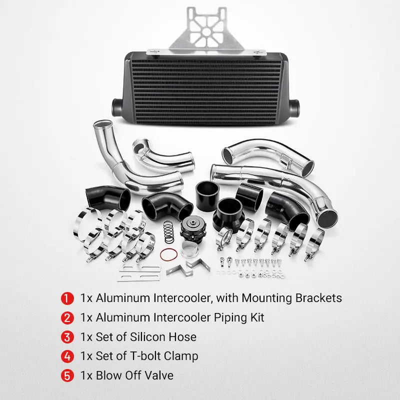 Flashark Intercooler + Piping Kit for 2010–2015 Chevrolet Camaro LS3 V8 (Single Turbo NA-T Swap) Flashark