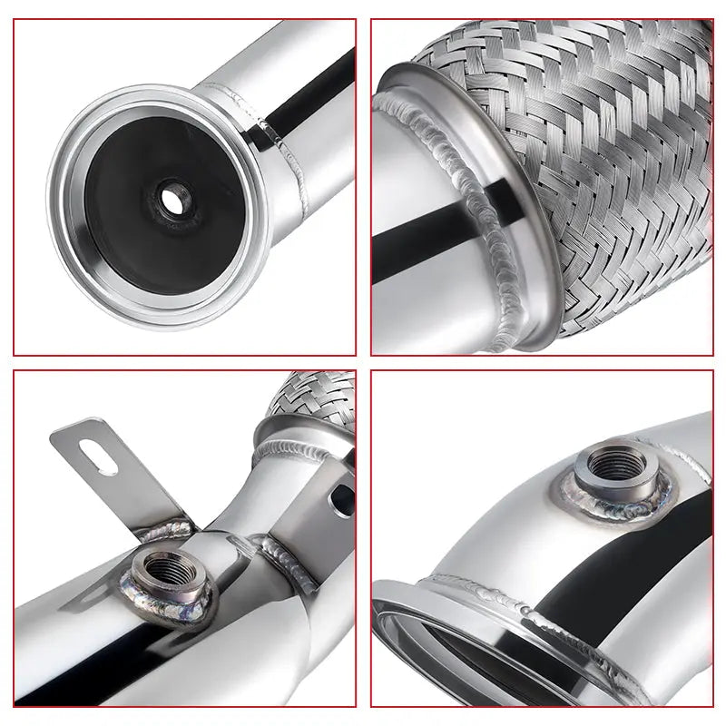 Flashark Racing Catless Downpipes for 2016-2021 BMW B48 (G/F Chassis) 120i/220i/230i/320i/330e/330i/420i/430i/630i/730i & xDrive Flashark