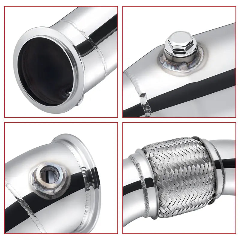 Flashark Racing Downpipe Exhaust for 2011–2017 BMW 528i N20 (F10) Flashark