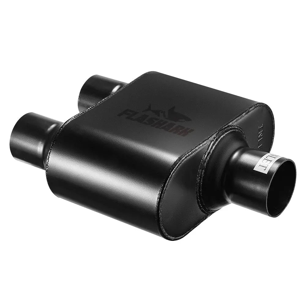 Super 10 Series Center In Dual Out Exhaust Muffler | Flashark