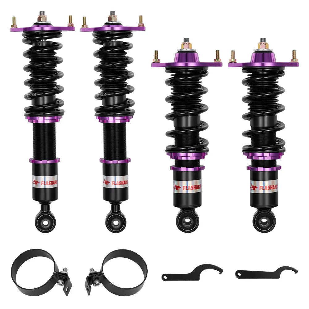 For 1989-2005 Mazda Miata MX5 Coilover Shock Absorbers Struts 4PCS Flashark