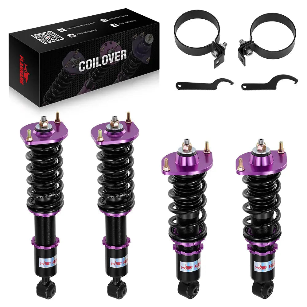 For 1989-2005 Mazda Miata MX5 Coilover Shock Absorbers Struts 4PCS Flashark