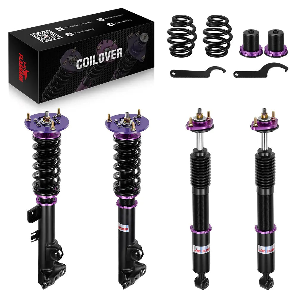 For 1990 -1998BMW 3 Series(E36) 4-door sedan Coilover Shock Absorbers Struts 4PCS Flashark