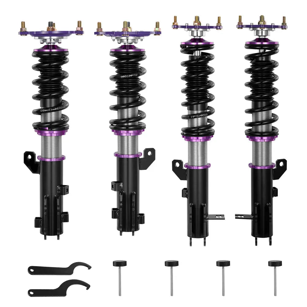 For 2003-2008 Hyundai Tiburon (HM/HN) Coilover Shock Absorbers Struts w/ 32-Way Damping Force Adjustment Flashark