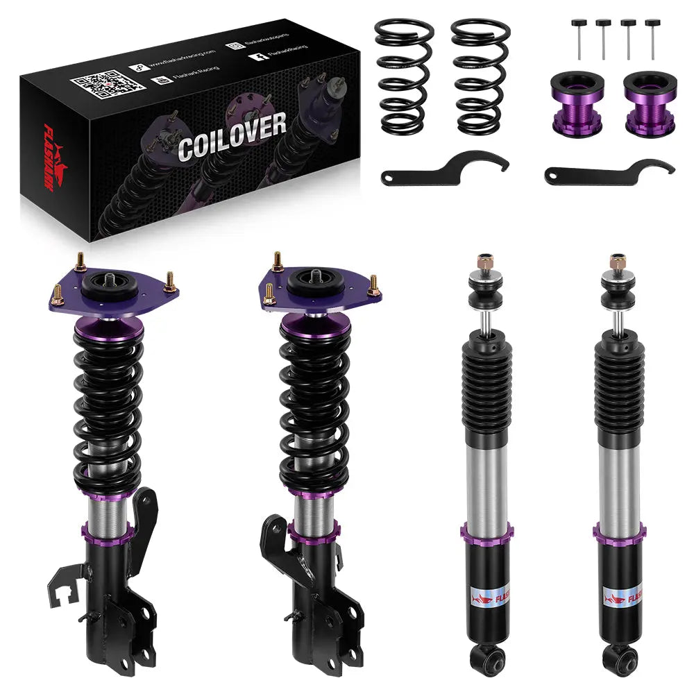 For 2007-2012 Nissan Versa Hatchback (C11) 32-way Adjustable Damping Coilover Shock Absorbers Struts Flashark