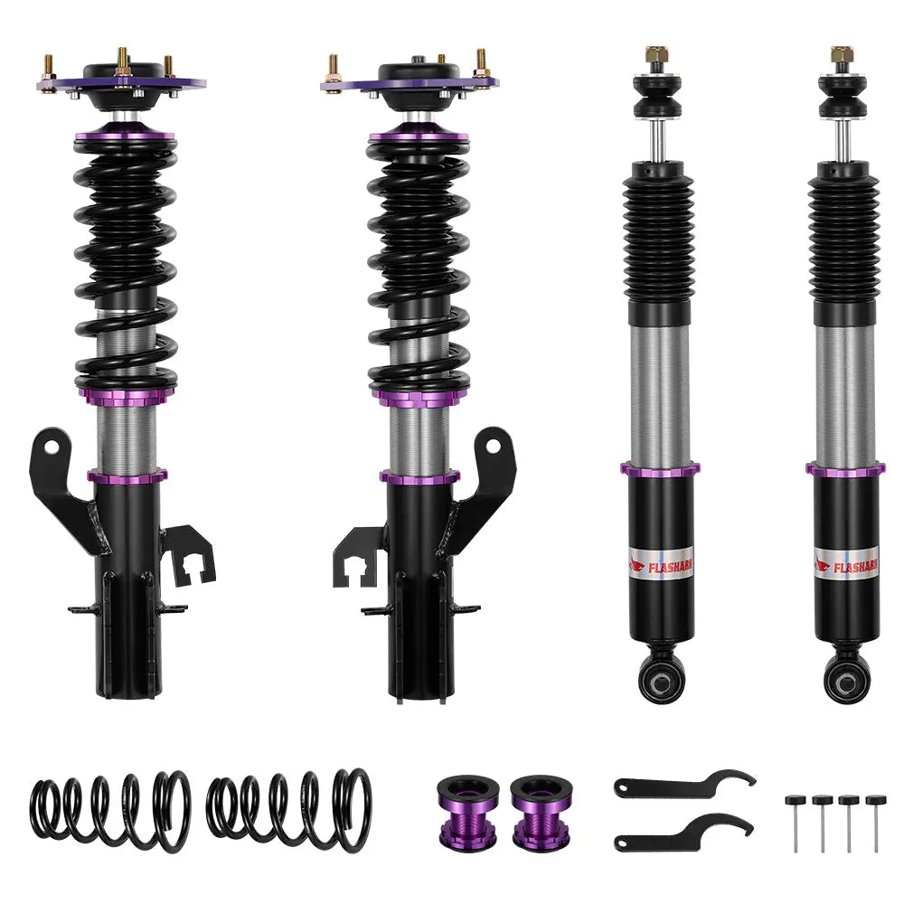 For 2007-2012 Nissan Versa Hatchback (C11) 32-way Adjustable Damping Coilover Shock Absorbers Struts Flashark