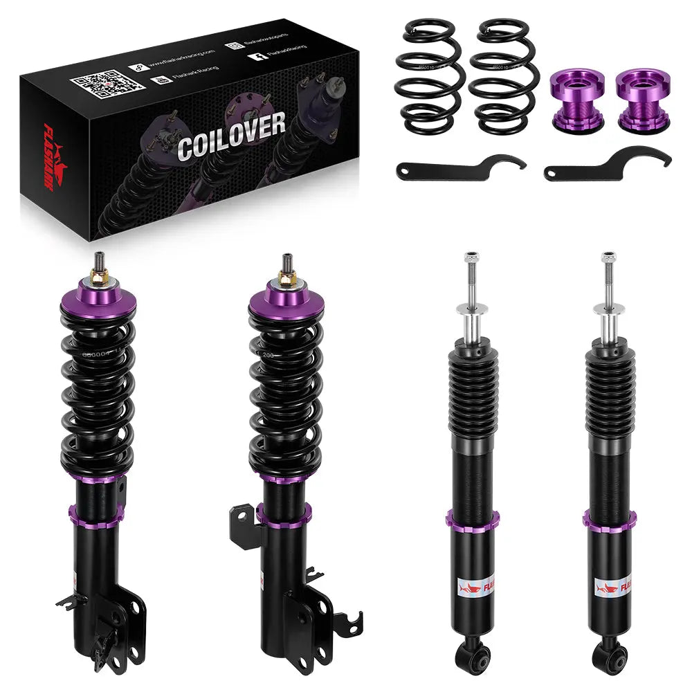 For 2009-2014 Honda Fit 2009-2024 Honda City Coilover Shock Absorbers Struts 4PCS Flashark