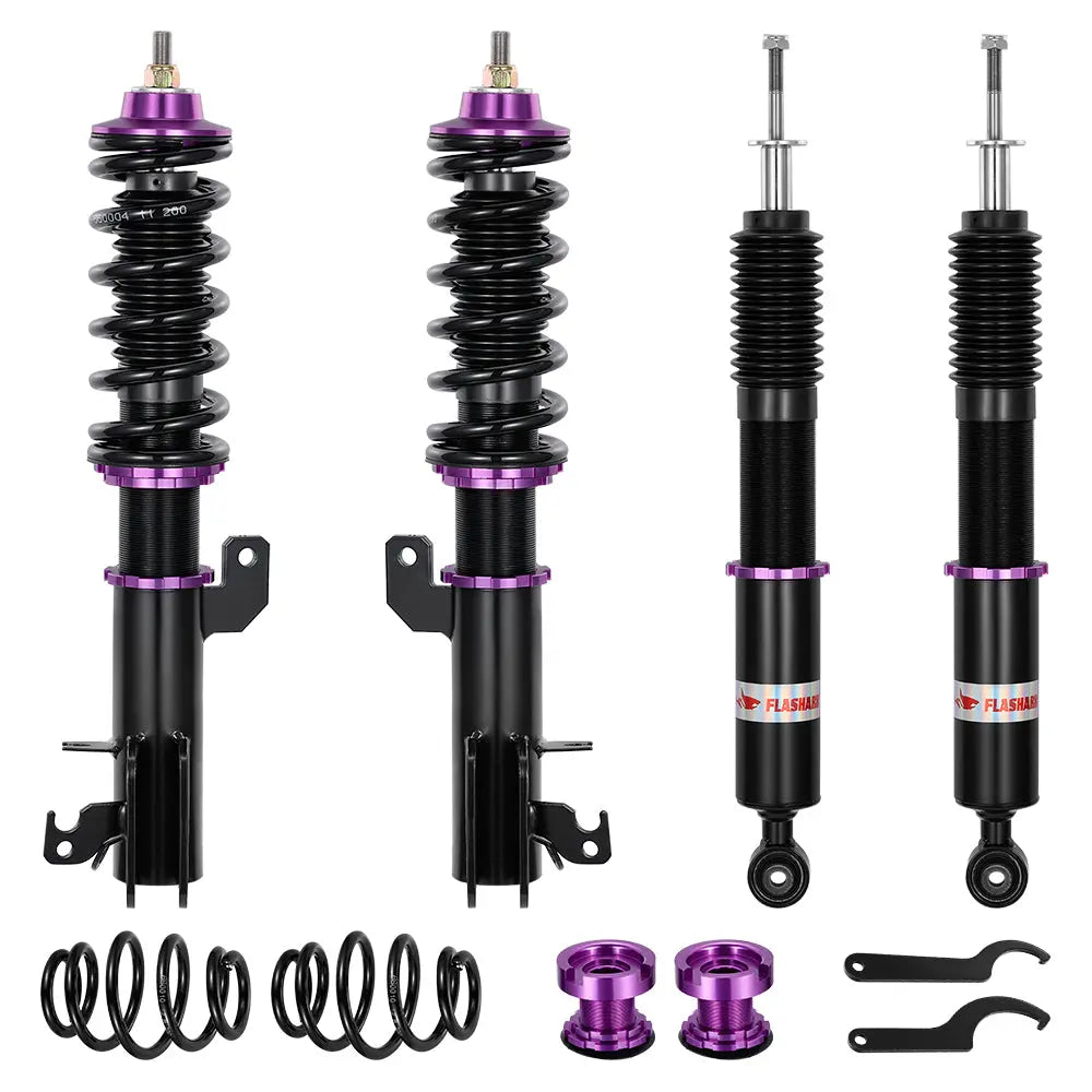 For 2009-2014 Honda Fit 2009-2024 Honda City Coilover Shock Absorbers Struts 4PCS Flashark