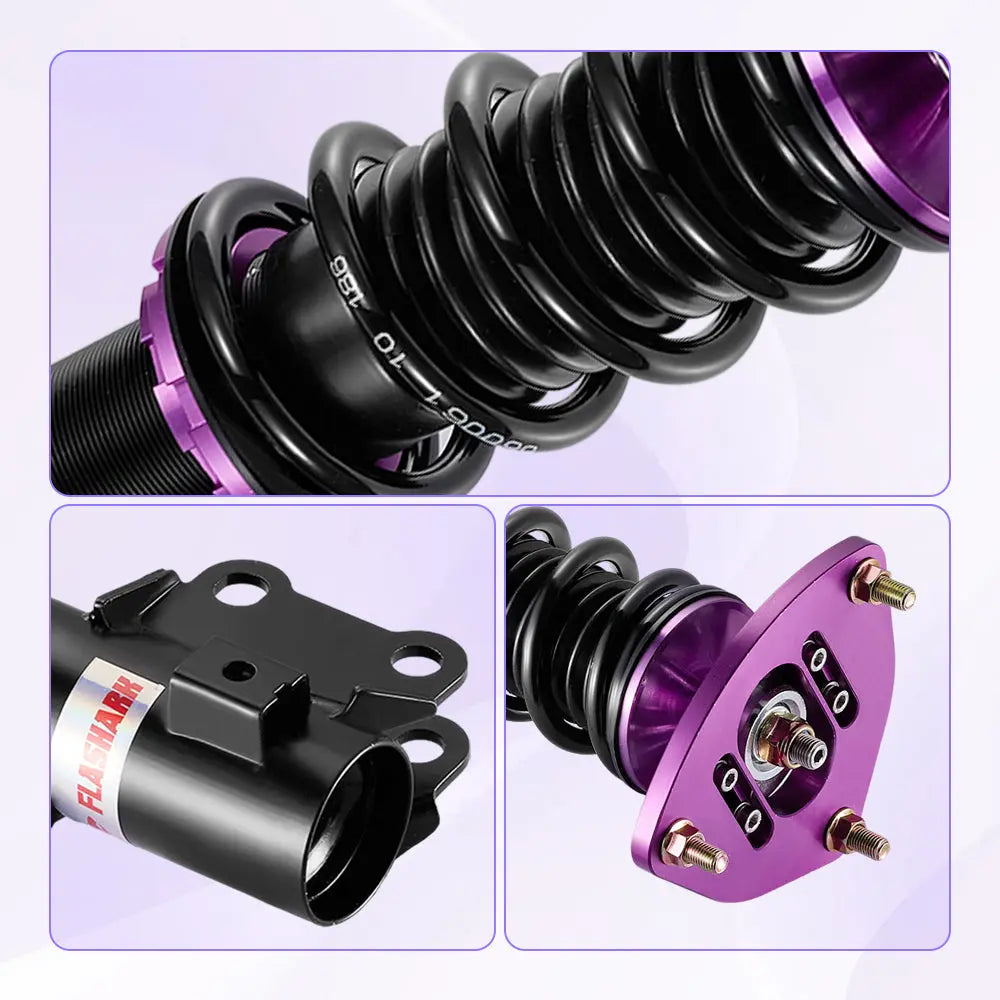 For 2011-2015 Hyundai Hyundai Genesis Coupe 2-Door Coilover Shock Absorbers Struts 4PCS Flashark